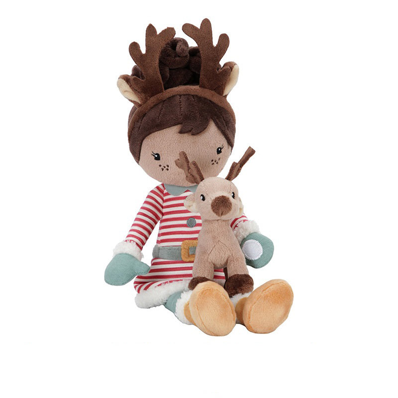 Poupée câline Evi Hiver 35 cm – Poupée en tissu souple pour enfants