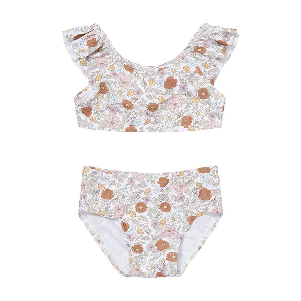 Bikini with flounces, Vintage Little Flowers | Little Dutch