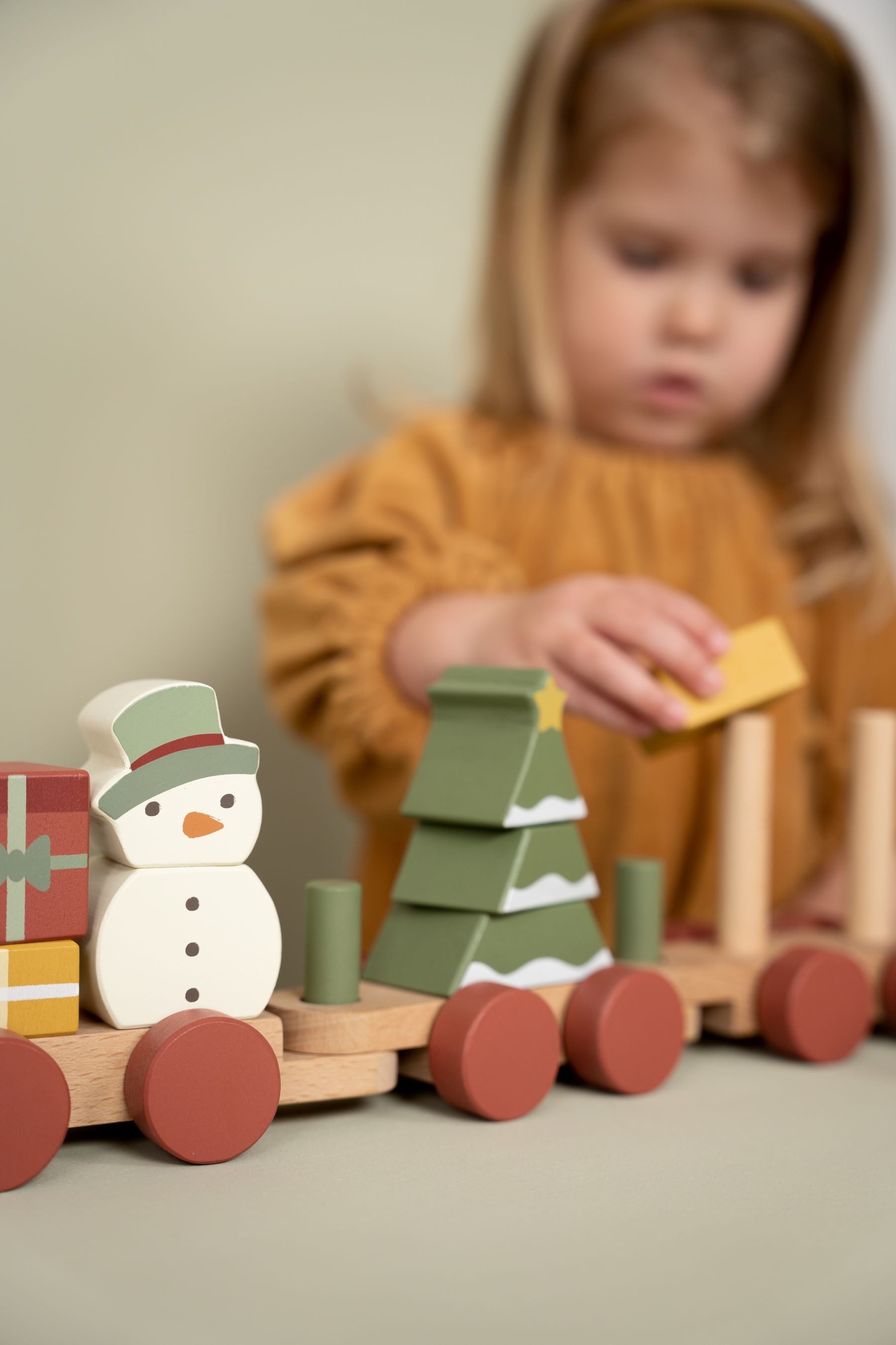 Personalized Wooden Train Christmas – Birth Gift
