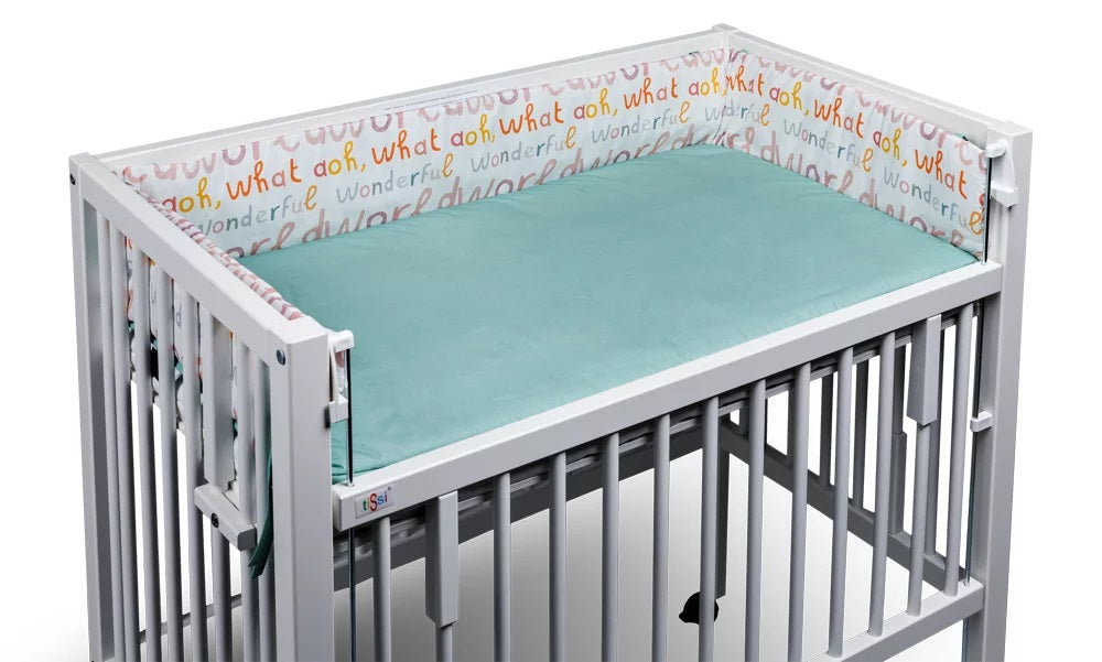 Nestchen Wonderful World 90x50 cm MAXI Mint | tiSsi®