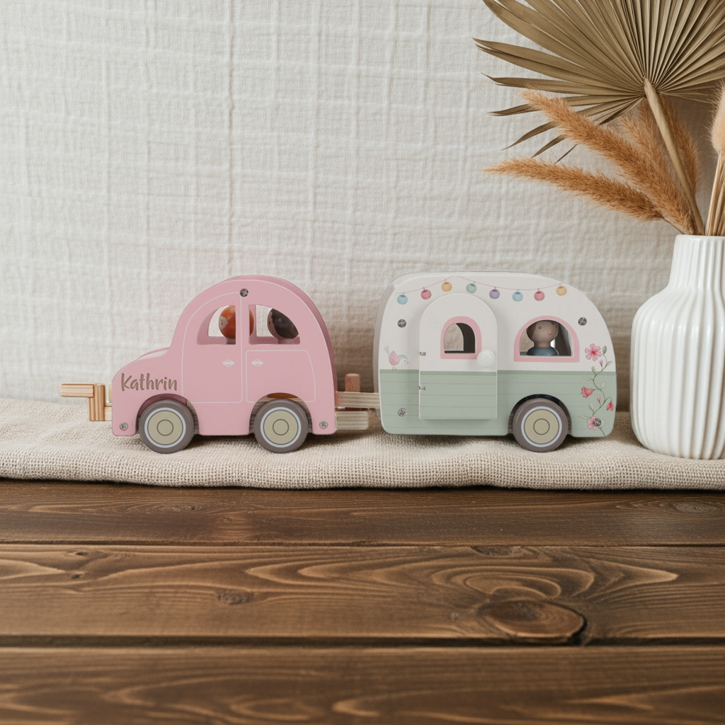 Toy Car with Caravan – Role-playing Toy for Children