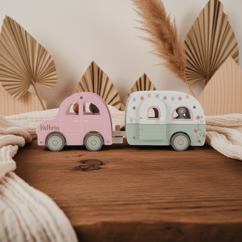 Toy Car with Caravan – Role-playing Toy for Children