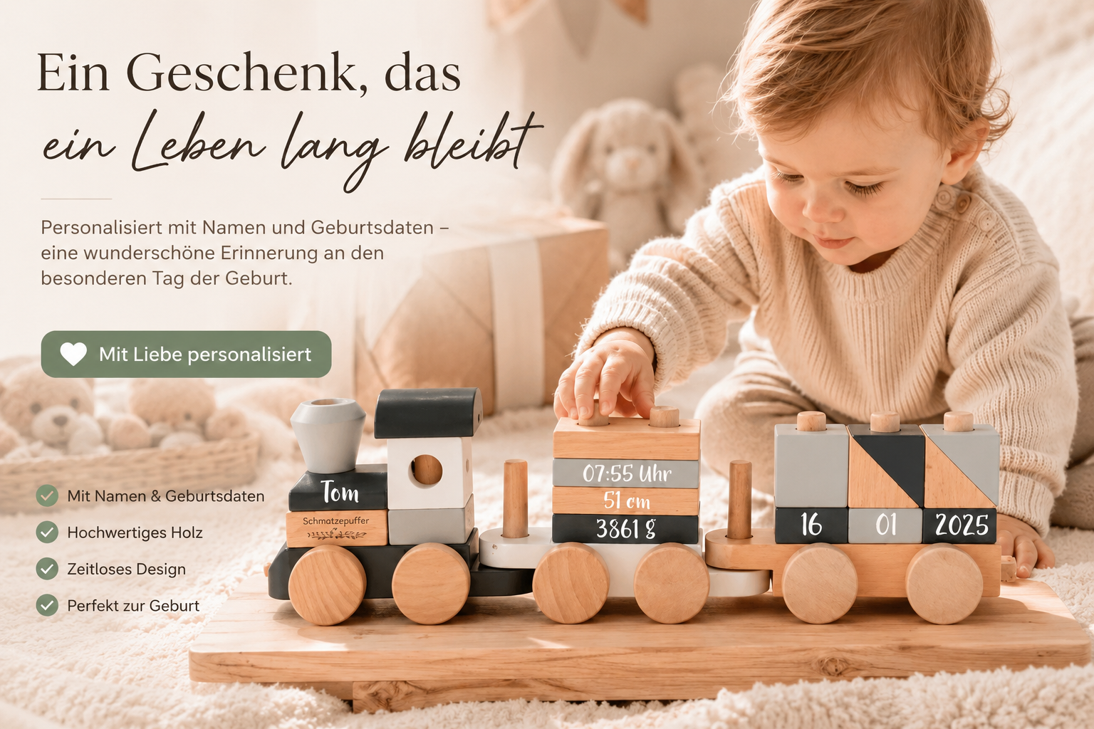 Was schenkt man zur Geburt? 100 Geschenkideen für Baby, Eltern, Familie, Freunde & Kollegen