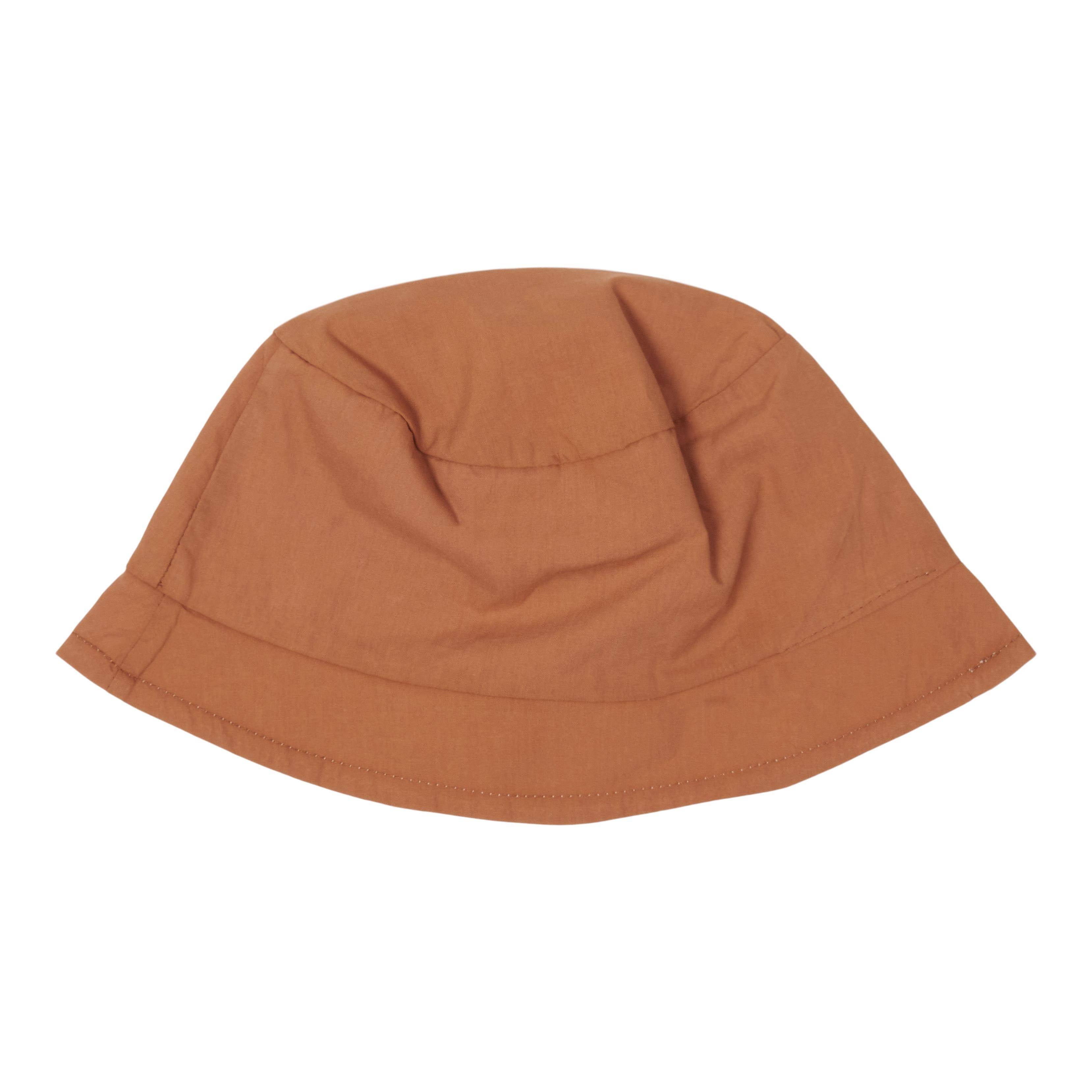 Reversible Sun Hat Orange White for Babies and Children