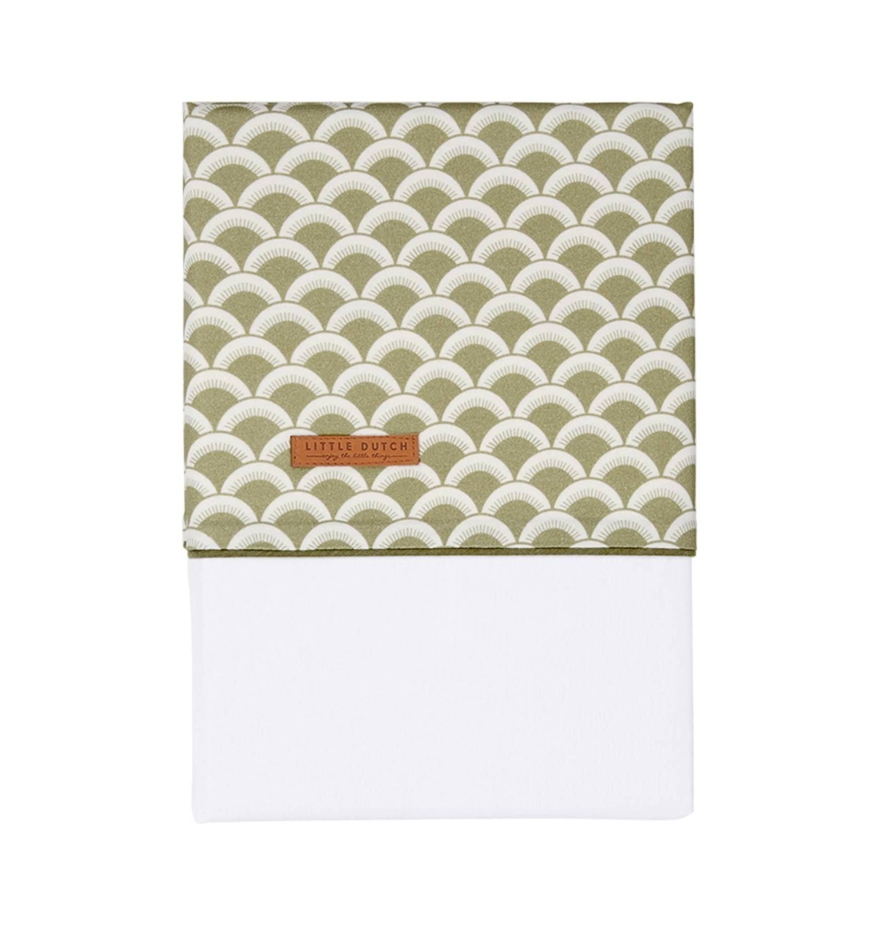 Cradle sheet Sunrise Olive | Little Dutch