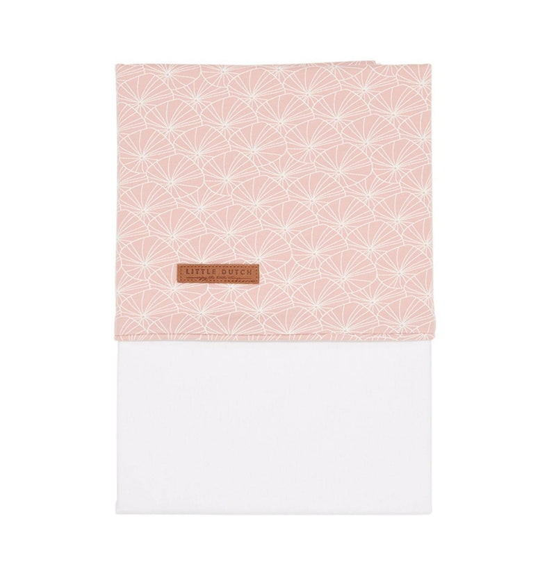 Cradle sheet Lily Leaves pink | Little Dutch