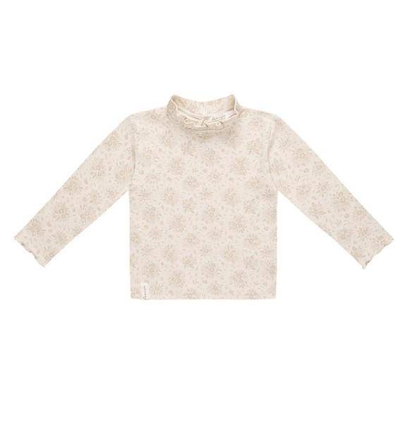 Long-sleeved shirt with ruffle collar "Rose Buds" size 86 / 92 | leevje