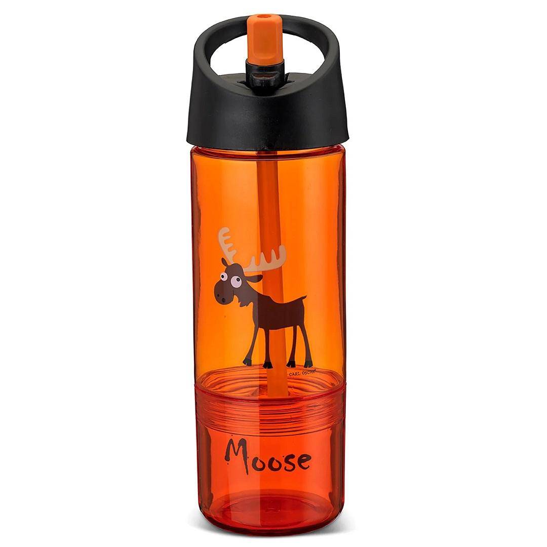 Drinking bottle 2 in 1, 300 ml + 150 ml, orange I Carl Oscar