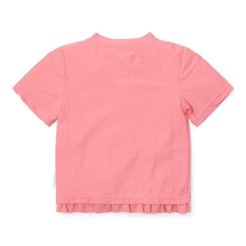 Short-sleeved swim shirt Sunny Flowers Rouge | Little Dutch
