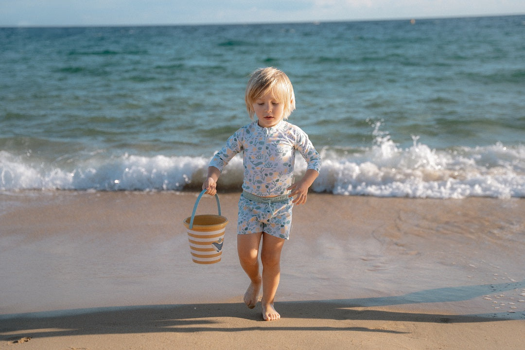 Long-sleeved swimming shirt Seashells Multi-colour | Little Dutch