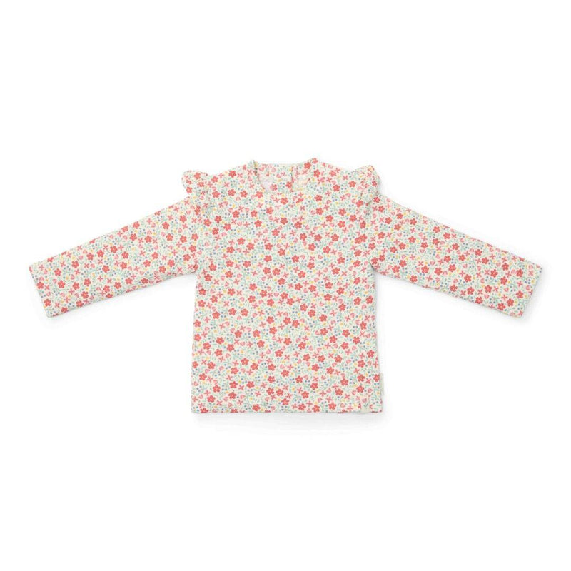 Long-sleeved swimming shirt Sunny Flowers Multi-colour | Little Dutch