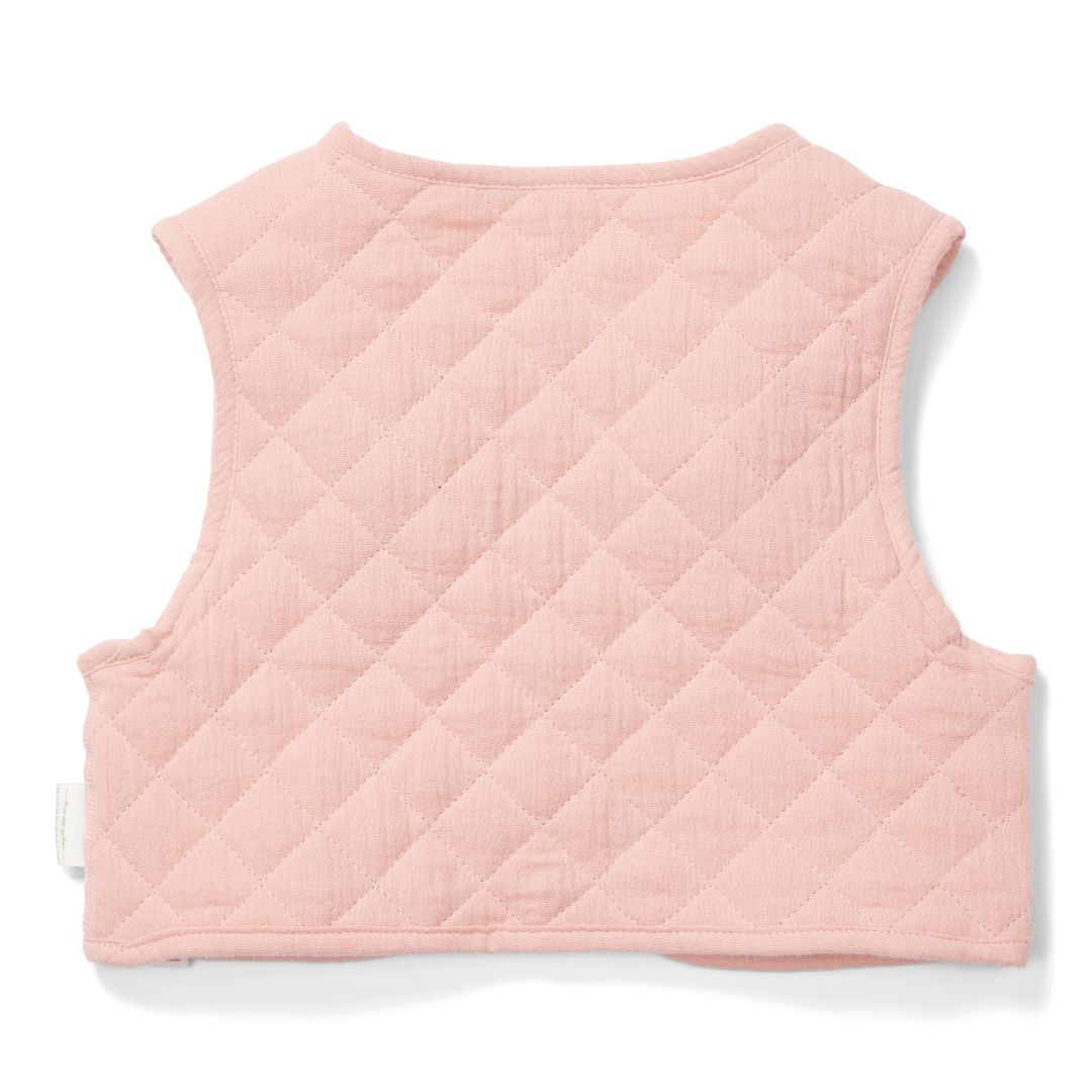 Reversible vest pink/white | Little Dutch