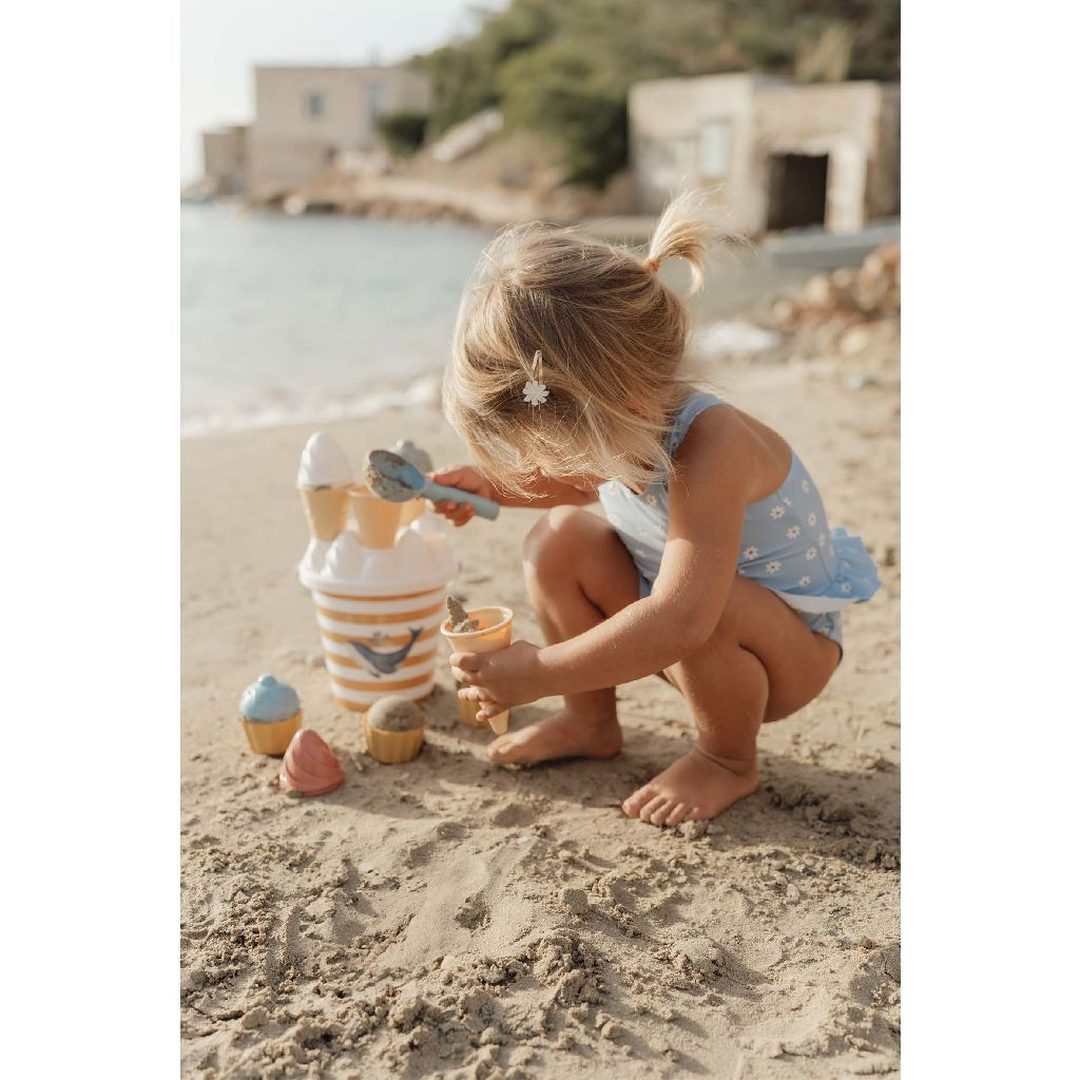 Set de seaux et de glaces pour enfants à partir de 18 mois – Jouets de plage bleus