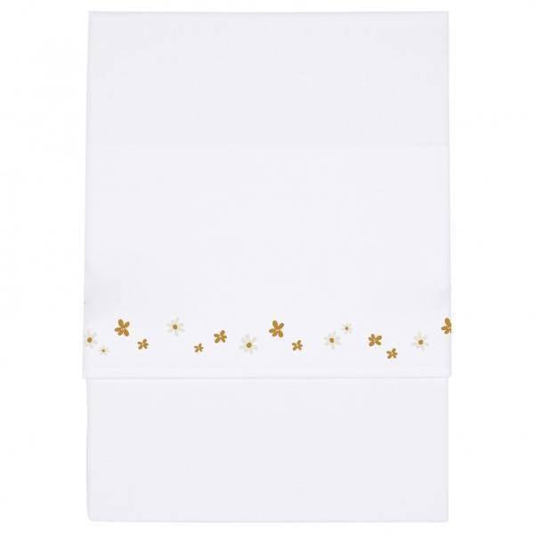 Nativity scene sheet with Little Pink Flowers embroidered design | Little Dutch