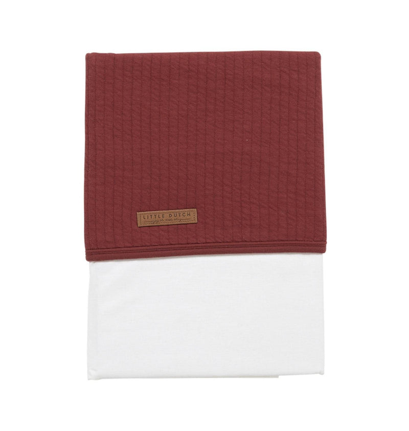 Cradle sheet Pure Indian red | Little Dutch