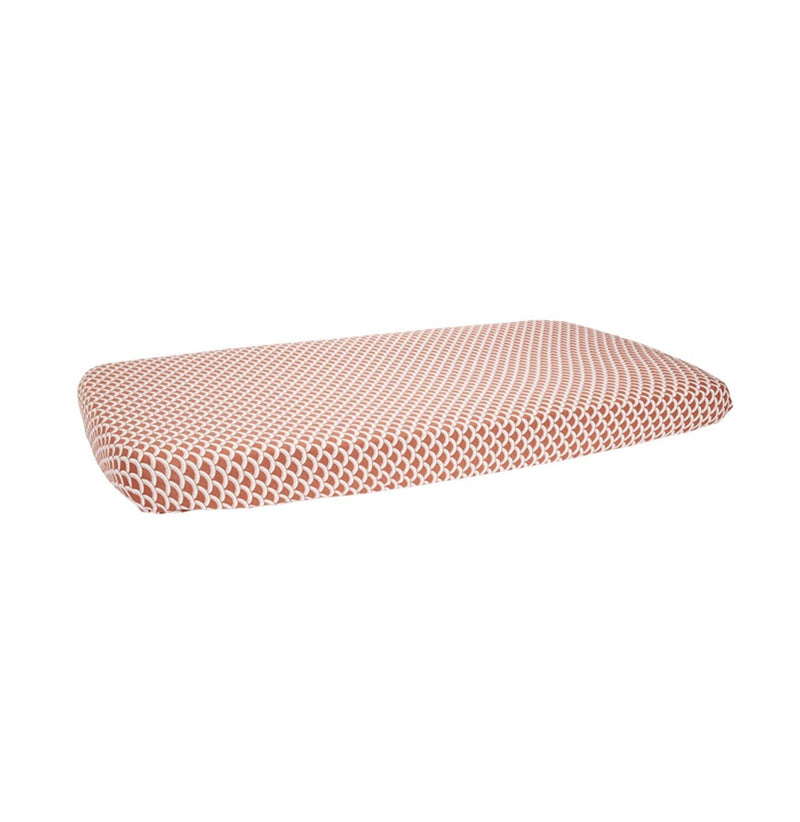 Cradle sheet Sunrise rust red | Little Dutch