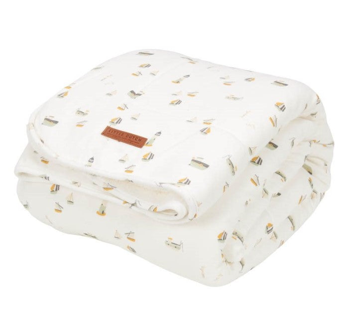 Couverture de berceau blanche Sailors Bay | Little Dutch