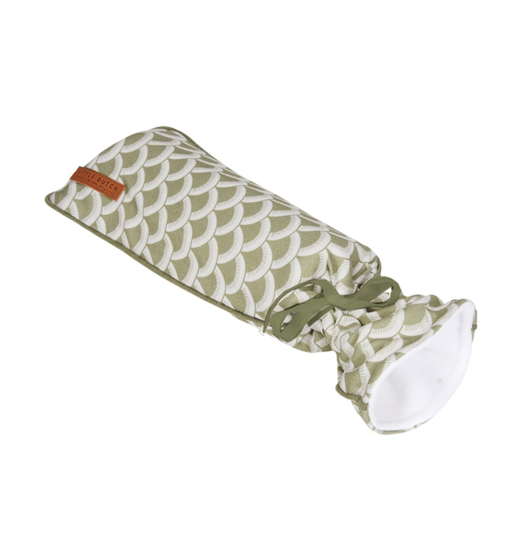 Hot water bottle cover Sunrise Olive | Little Dutch