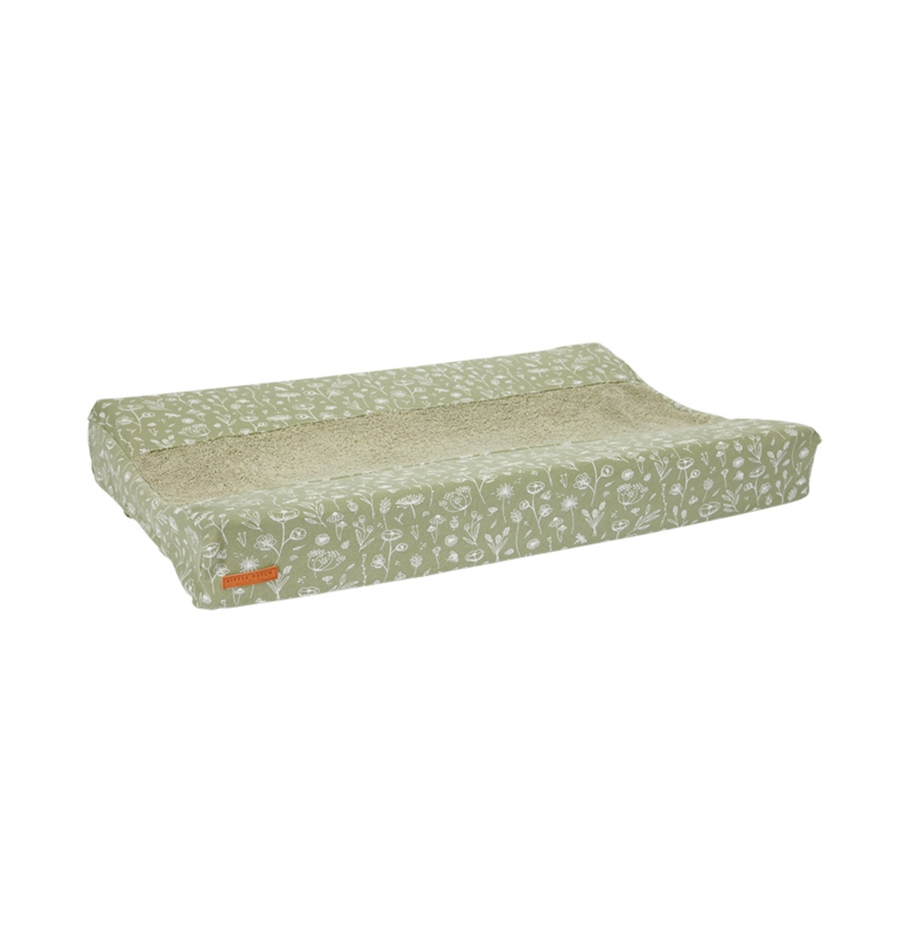 Housse de matelas à langer Wild Flowers Olive | Little Dutch
