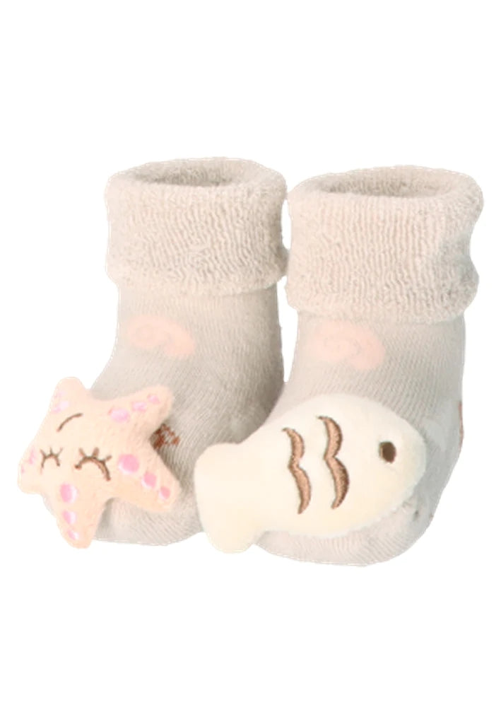 Chaussettes hochet pour bébé Maritime taille 16 | Sterntaler 