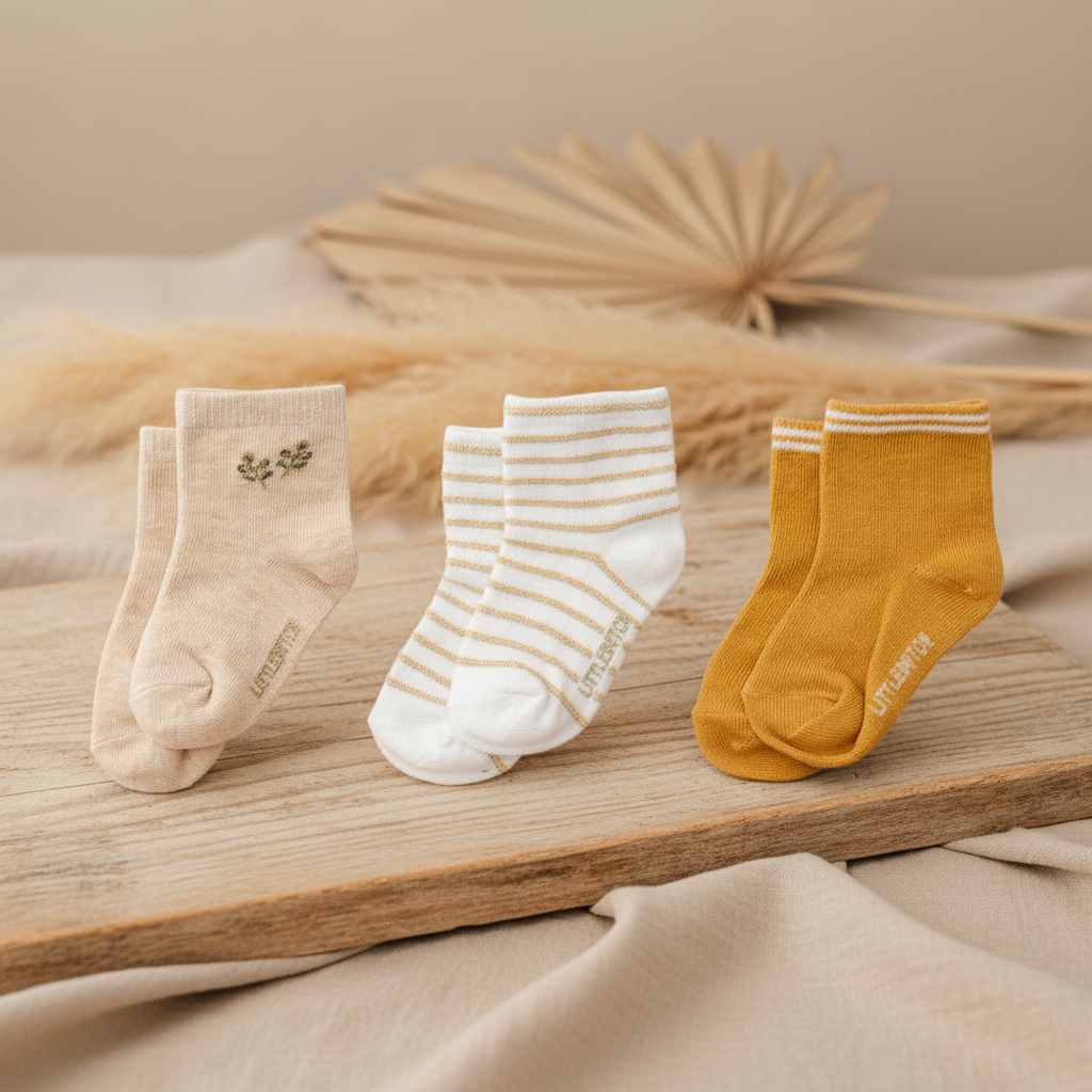 Baby Socks, Pack of 3 for Newborns