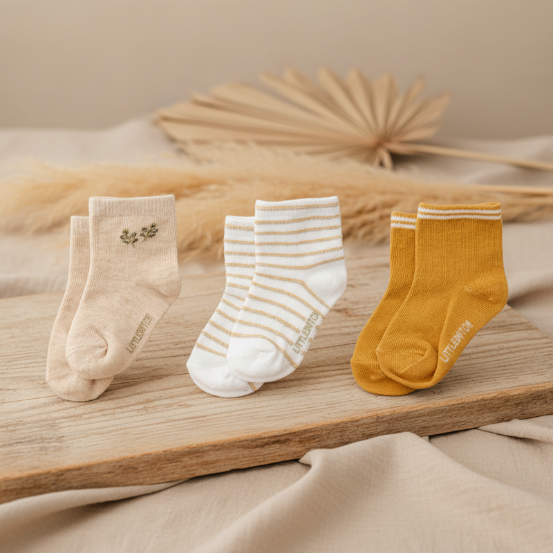 Baby Socks, Pack of 3 for Newborns