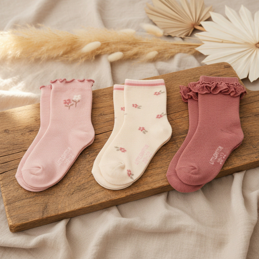 Lot de 3 paires de chaussettes multicolores - 17-19 = 6-12 mois - Little Farm | Little Dutch
