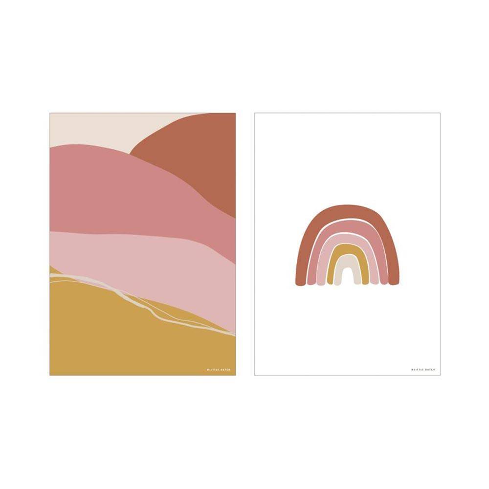 Kids' Room Poster Horizon Pink | Schmatzepuffer