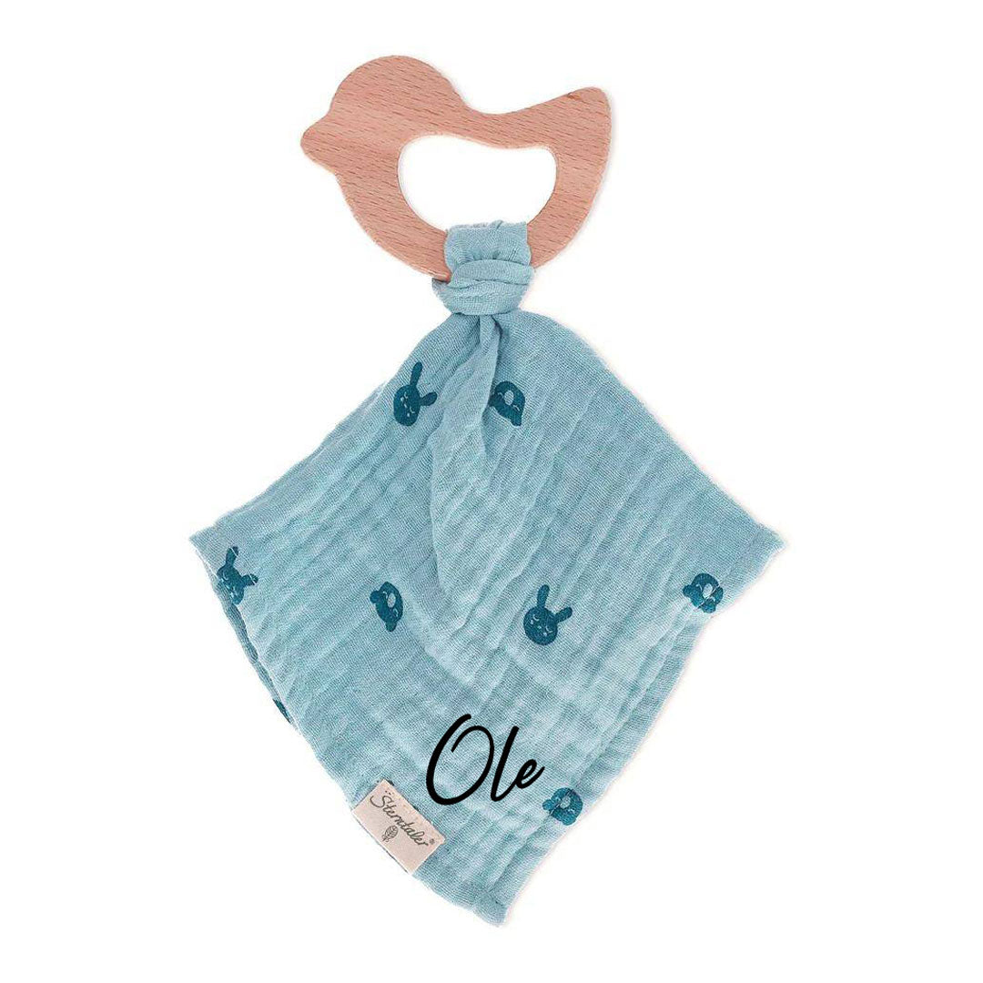 Doudou + jouet à saisir, bleu | Sterntaler