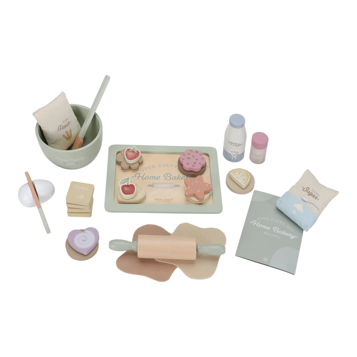 Back Set aus Holz für kleine Kinderküchen
