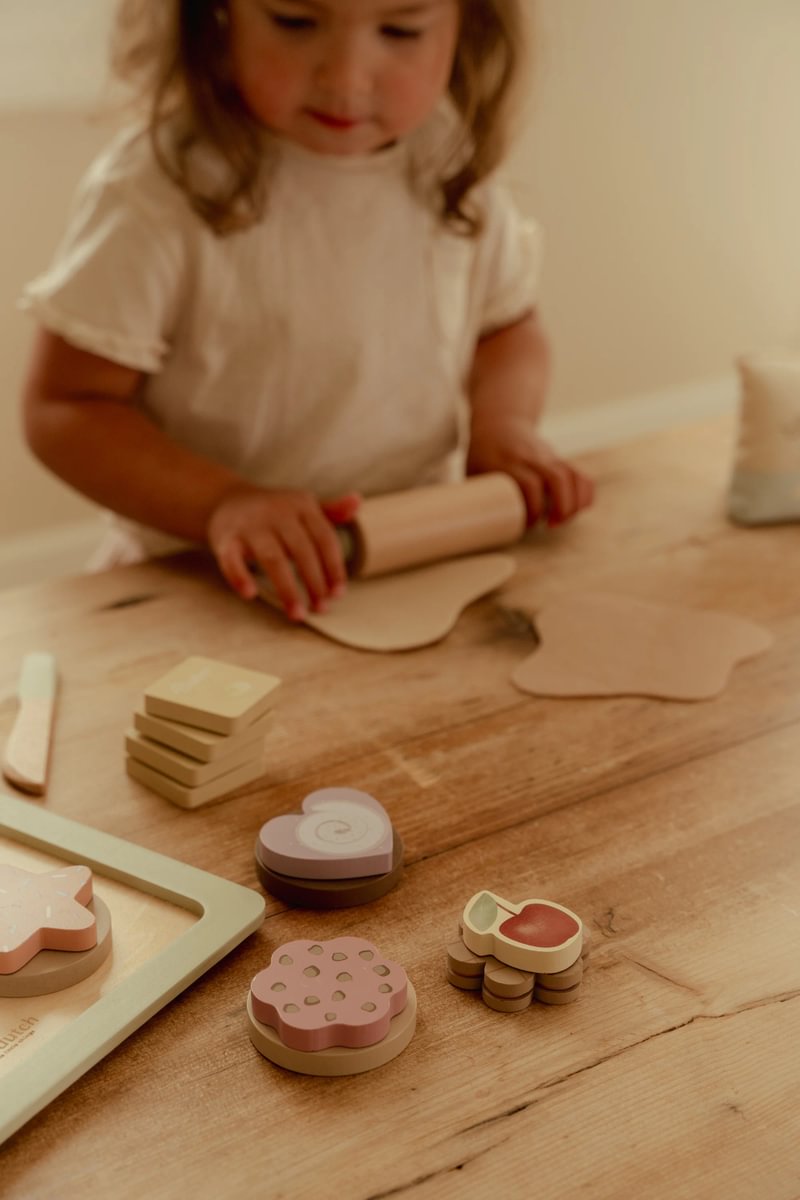 Wooden Baking Set for Small Children's Kitchens