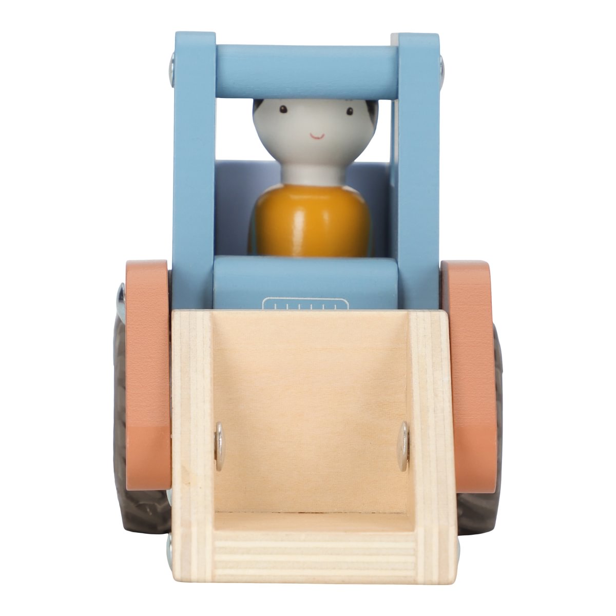 Personalisiertes Holzspielzeug Bulldozer mit Gravur – Babygeschenk mit Name