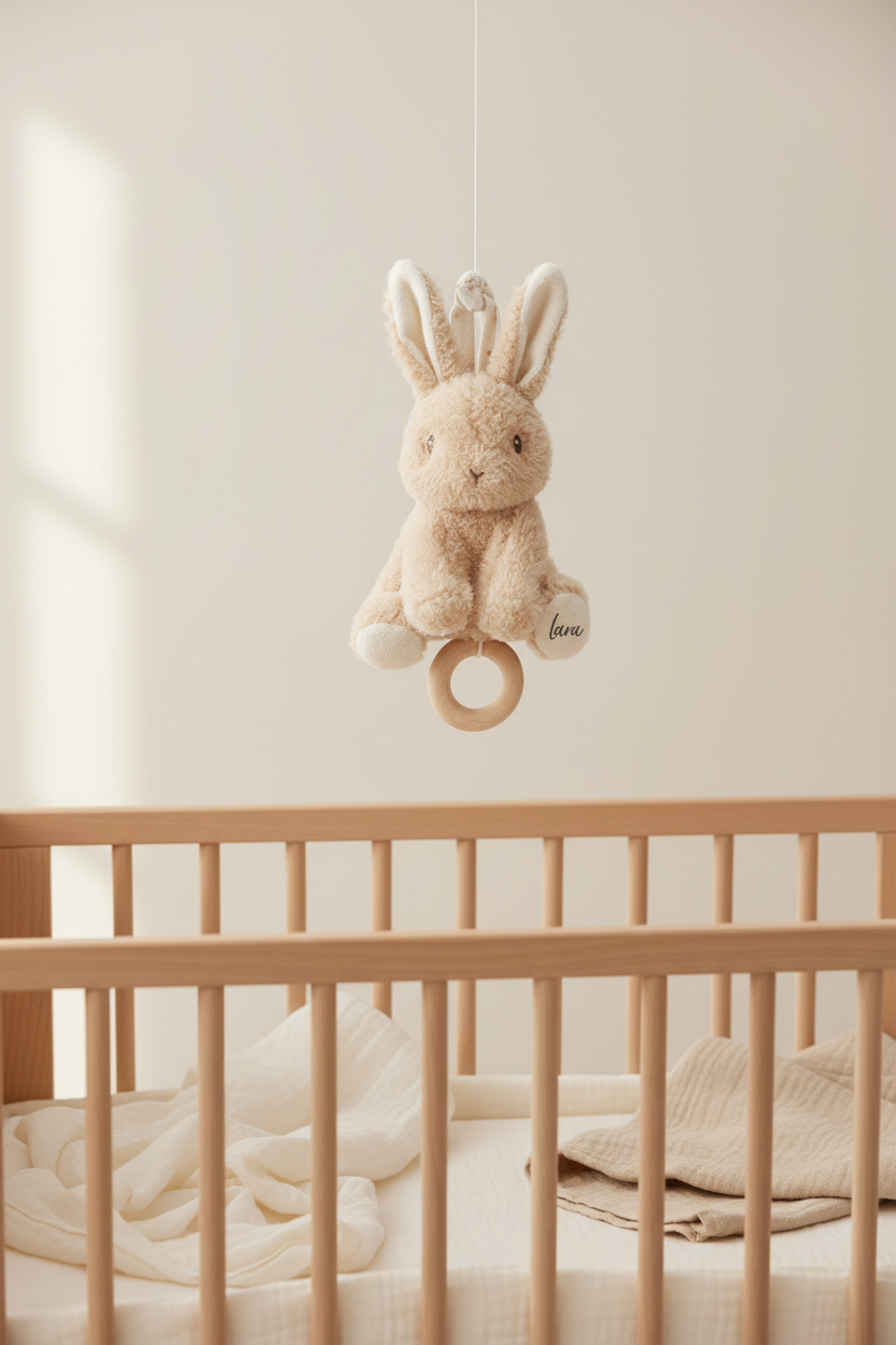 Boîte à musique Lapin Bébé GRS