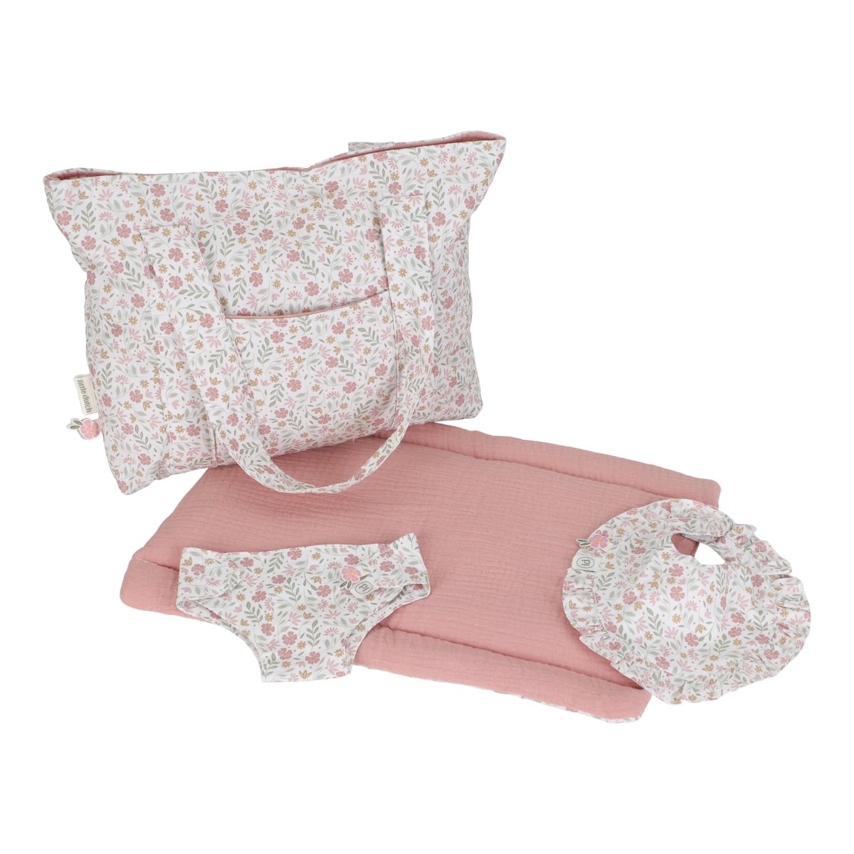 Doll Changing Bag Soft Flowers