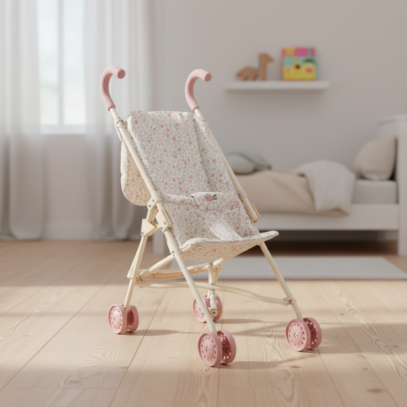 Poussette de poupée en métal « Soft Flowers »