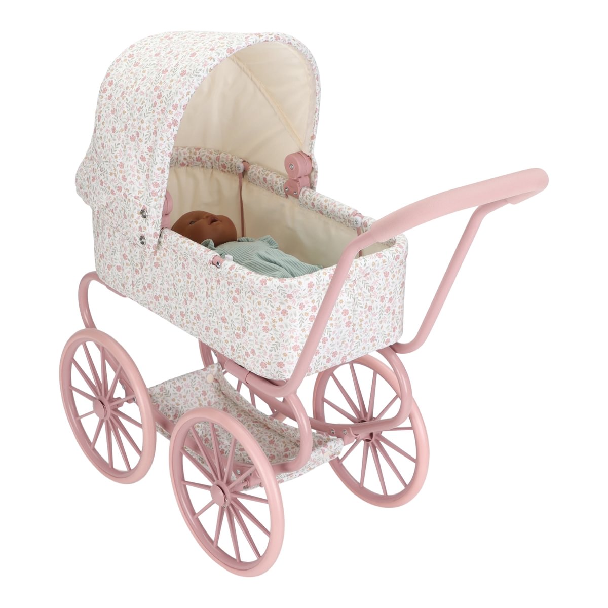 Metall- Puppenwagen Soft Flowers