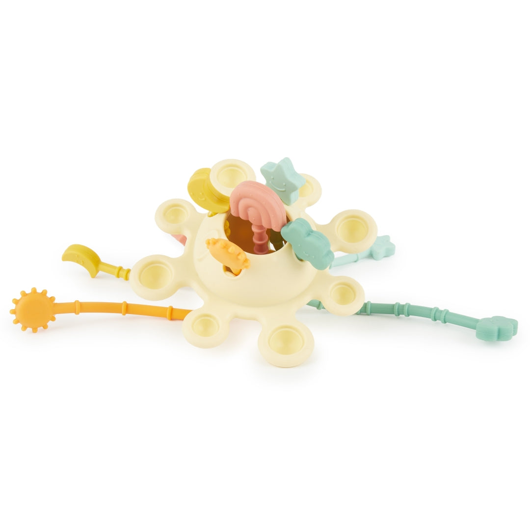 Jouet d'activité Montessori en silicone Planète - Banane | bieco