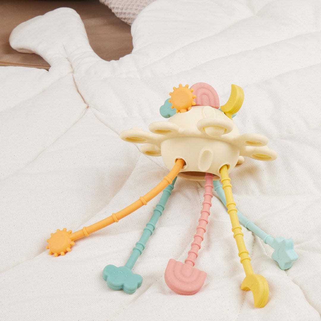 Jouet d'activité Montessori en silicone Planète - Banane | bieco