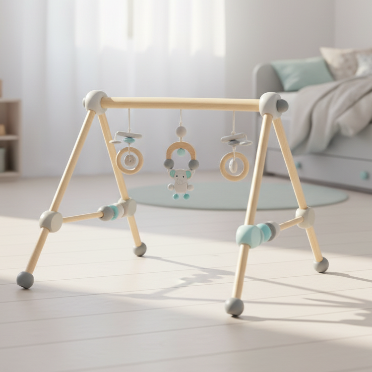 Arche d'éveil éléphant en bois pour bébés | Schmatzepuffer