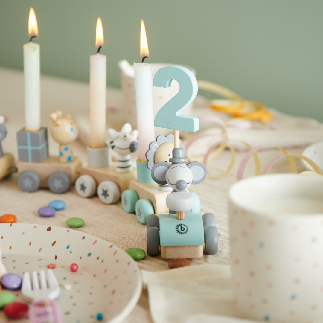 Wooden Birthday Train 0–99 Years | Schmatzepuffer