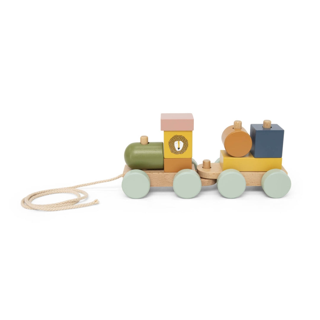 Personalised Wooden Animal Train - Birth Gift | Schmatzepuffer