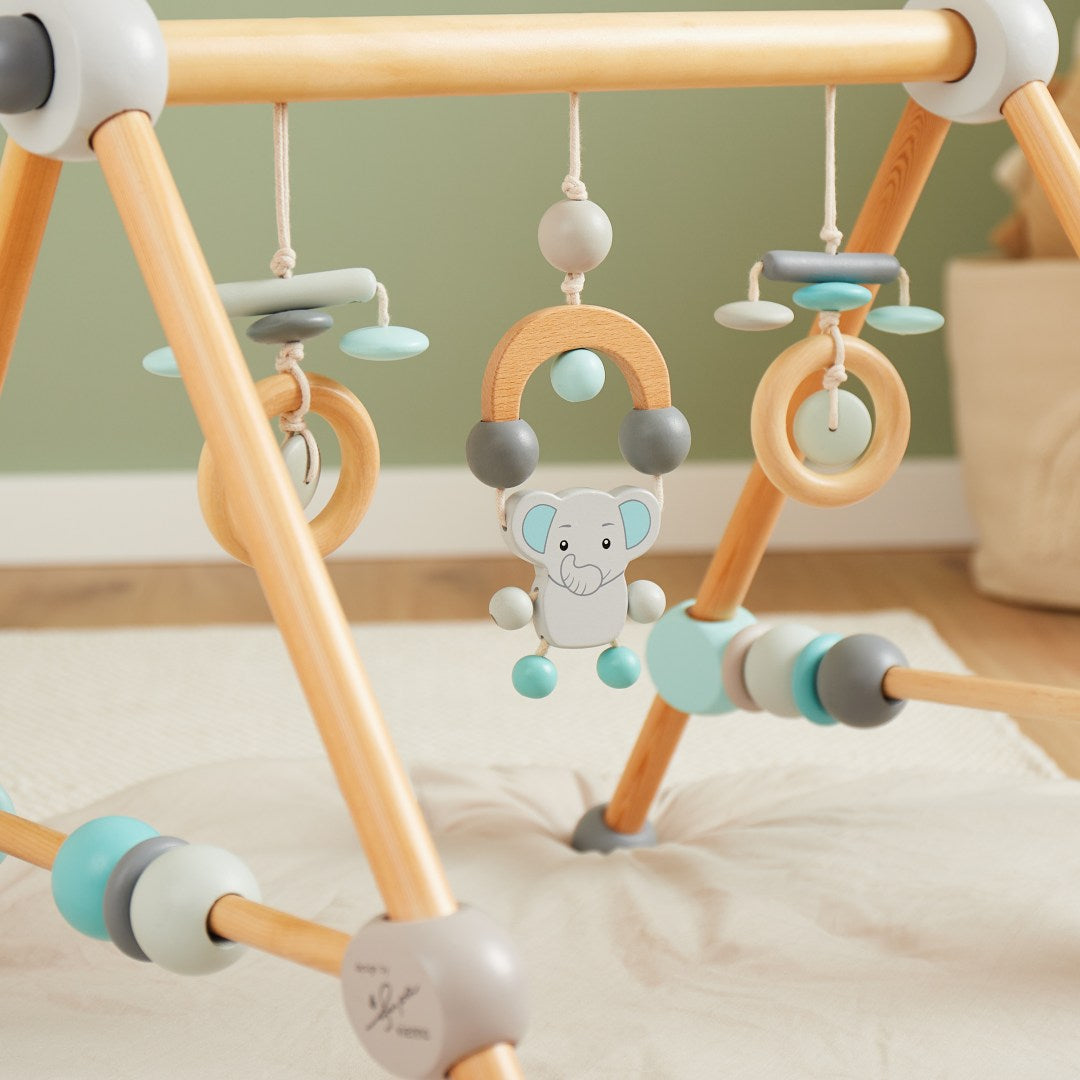 Arche d'éveil éléphant en bois pour bébés | Schmatzepuffer