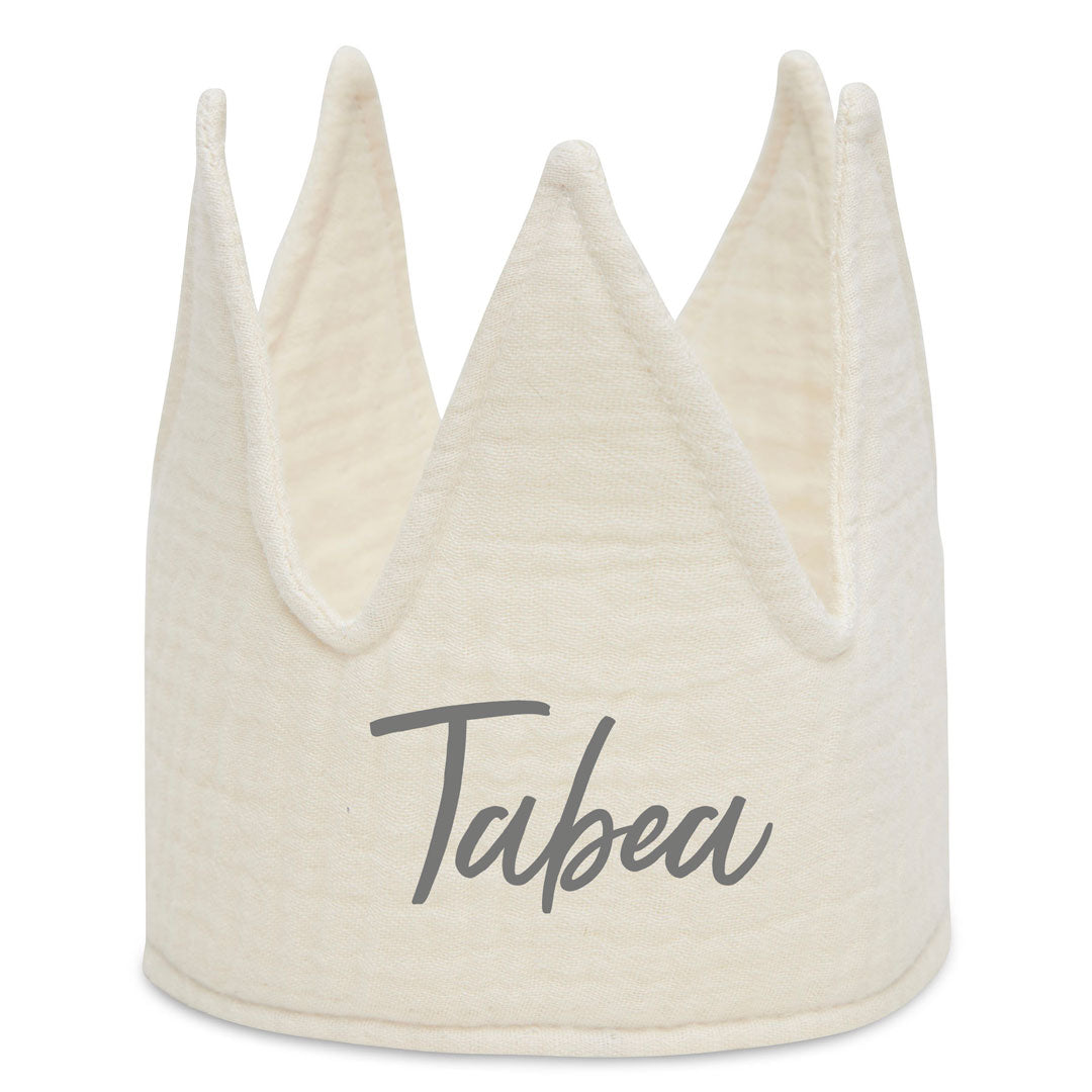 Couronne d'anniversaire couleur ivoire pour les 1er-5e anniversaires en coton | Jollein
