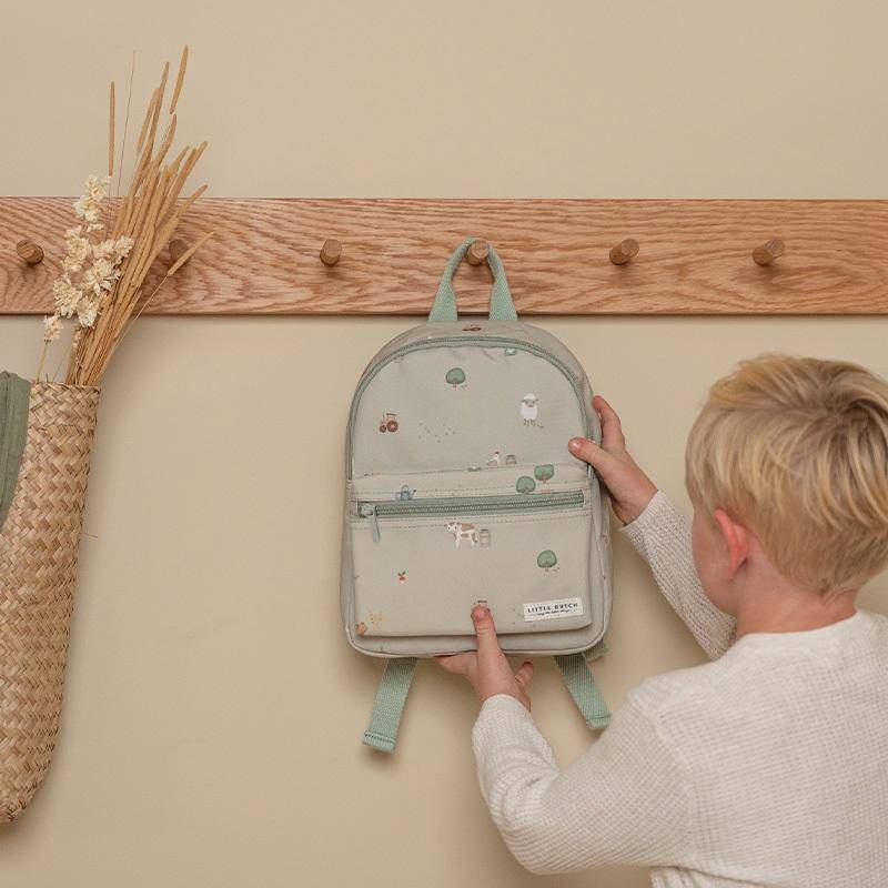 Personalisierter Kinderrucksack Little Farm mit Namen für Kita & Kindergarten