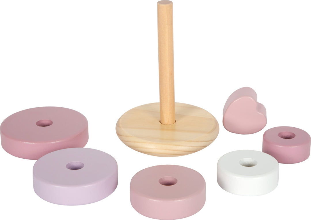 Personalized Stacking Tower Pink - Birth Gift | by Schmatzepuffer