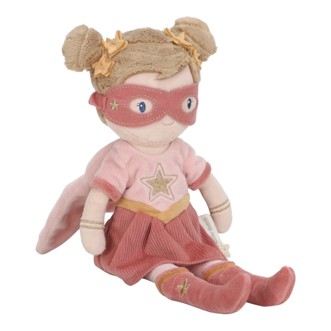 Cuddly Doll Superhero Pink 35 cm – Gift for Little Heroines