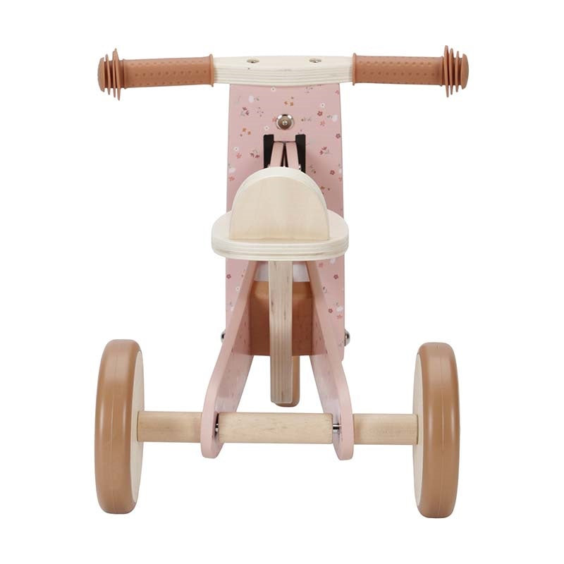 Personalized Pink Wooden Tricycle with Name – Gift for Toddlers