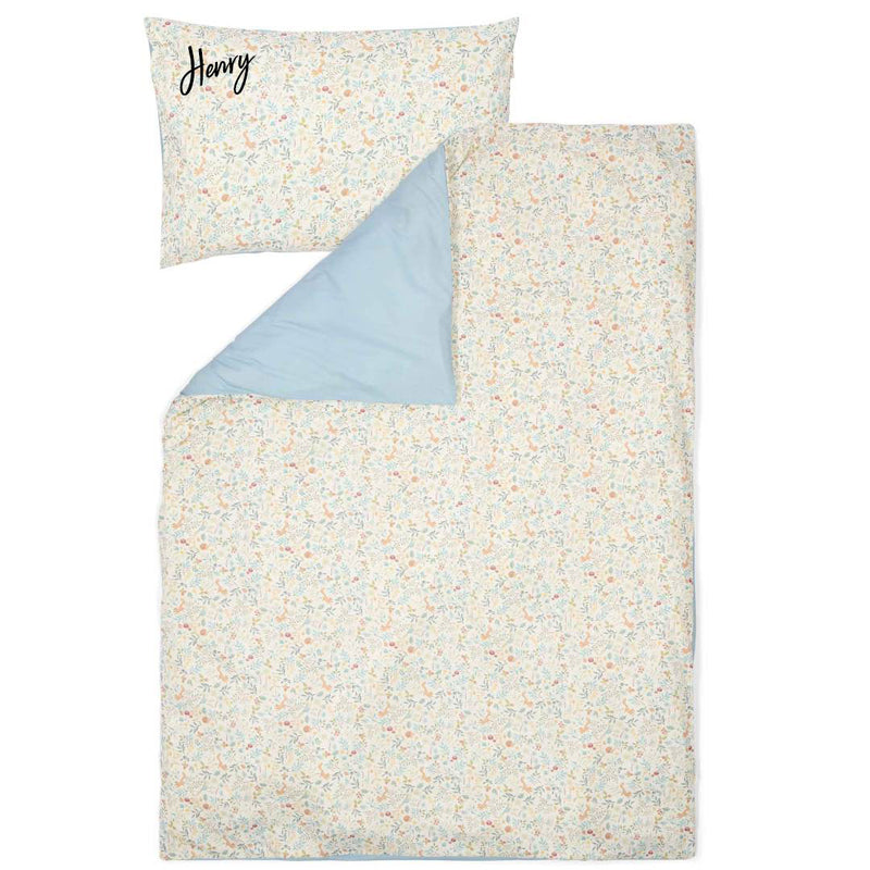 Duvet cover for single bed Forest Wonders 140 x 200 + 60 x 70 cm | Little Dutch