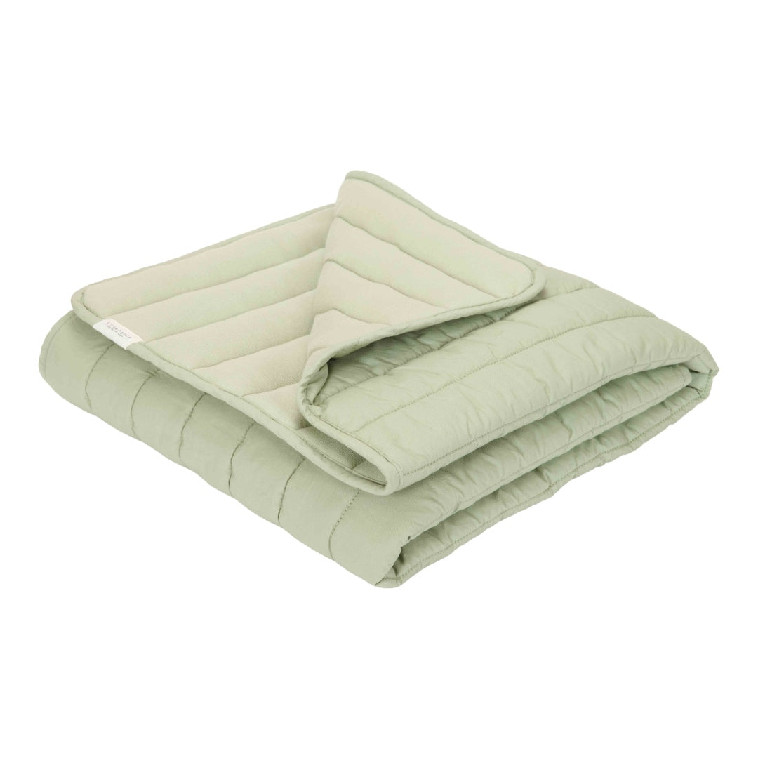 Little Dutch Blueberry Leaves Sage Children's Bedspread