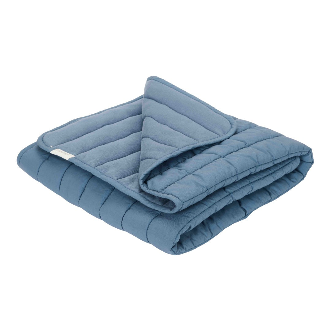 Bettdecke Kinderbett gesteppt Dark Blue | Little Dutch